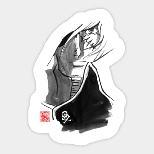 captain harlock Sticker